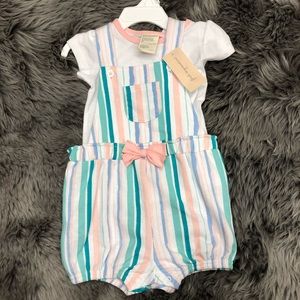 First Impressions | Girl's Multicolour 2 Piece Overall Set | 18 Months